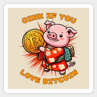 Bitcoin pig Sticker